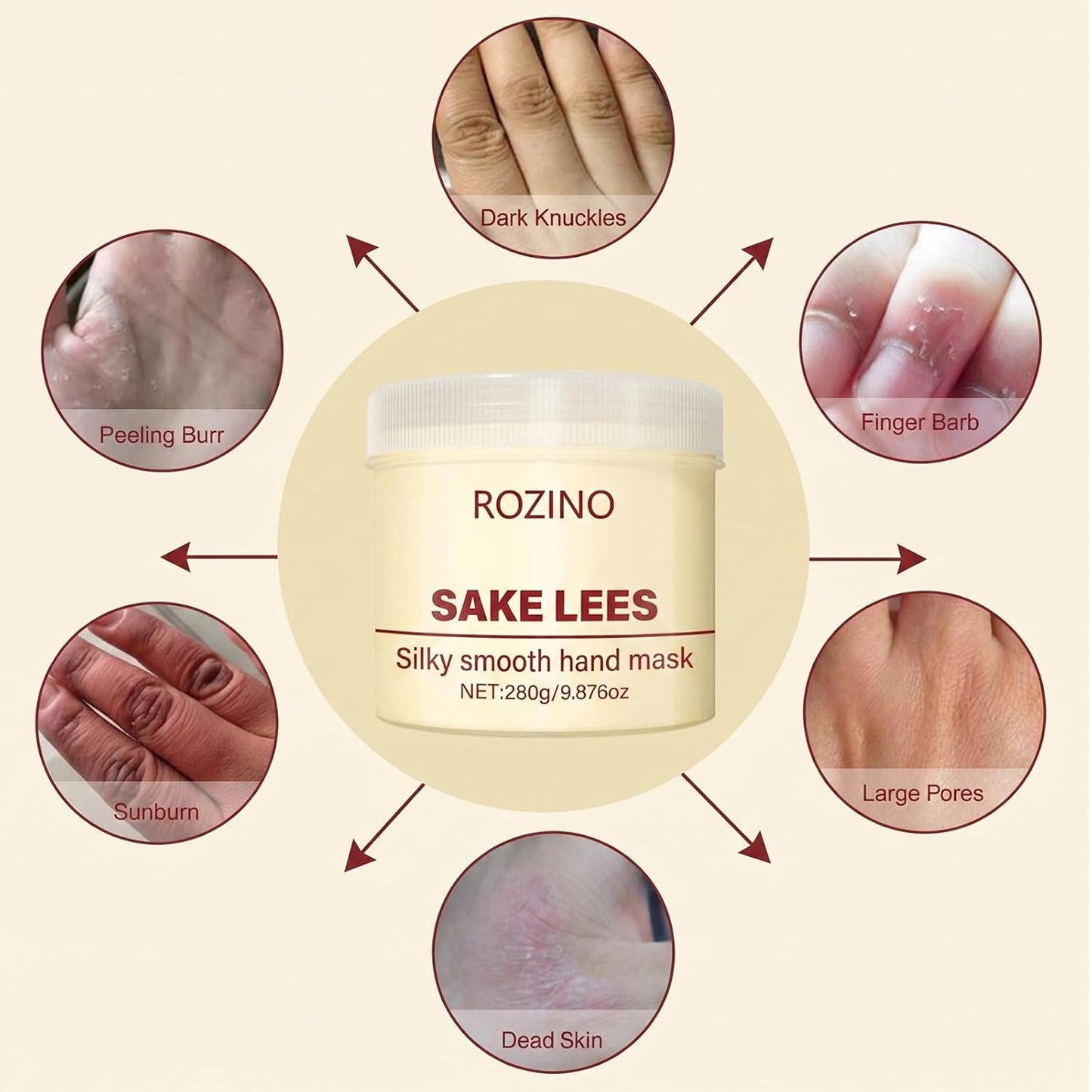 Sake Lees Deep Moisturizing Hand Mask