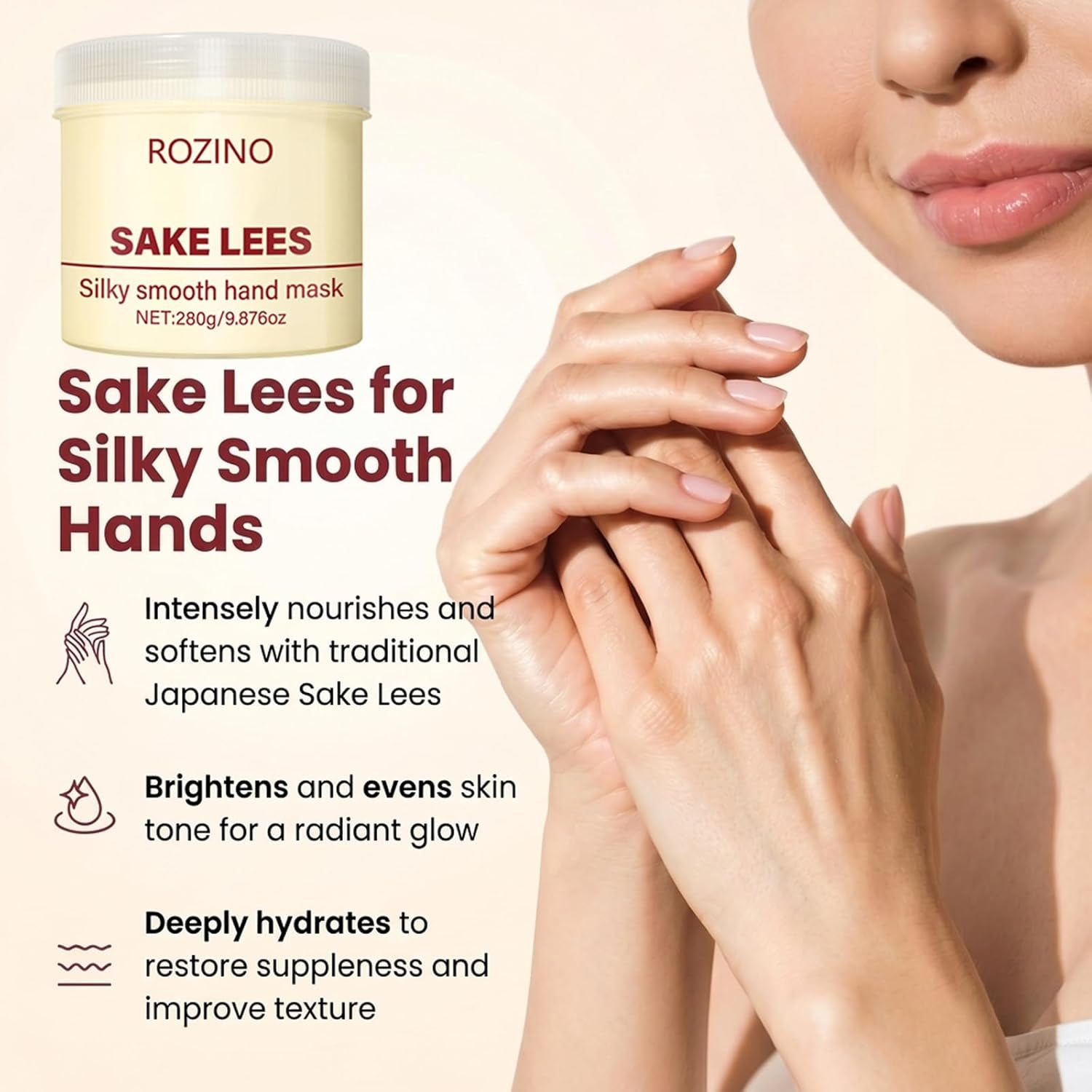 Sake Lees Deep Moisturizing Hand Mask